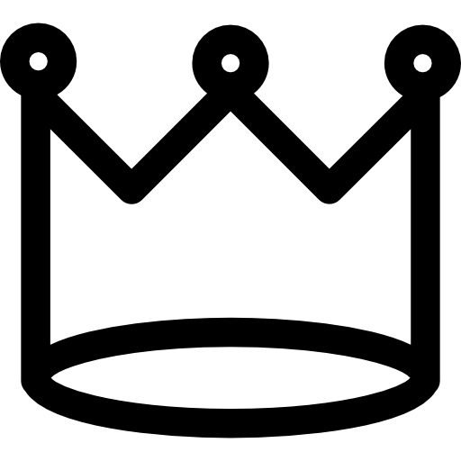 Royal crown of basic simple design